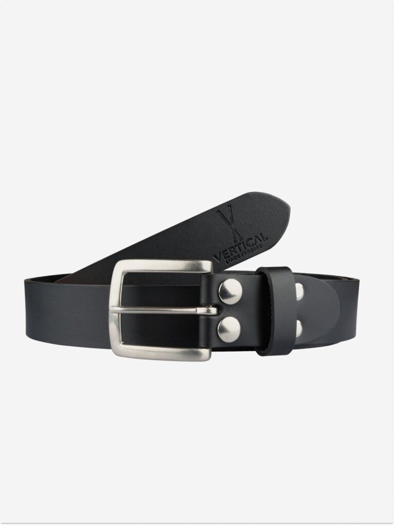 ccvvertinoir Pierrot - Ceinture en cuir Noir Pierrot x Vertical – 100