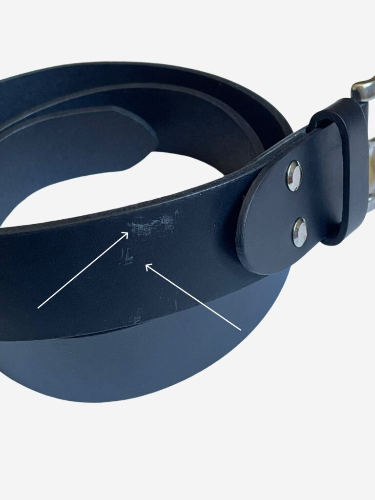 Pierrot - Ceinture en cuir Noir Pierrot x Vertical – 100