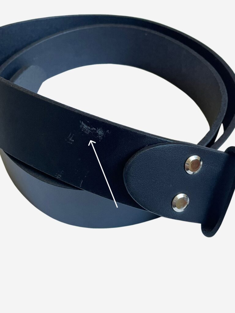 Pierrot - Ceinture en cuir Noir Pierrot x Vertical – 100