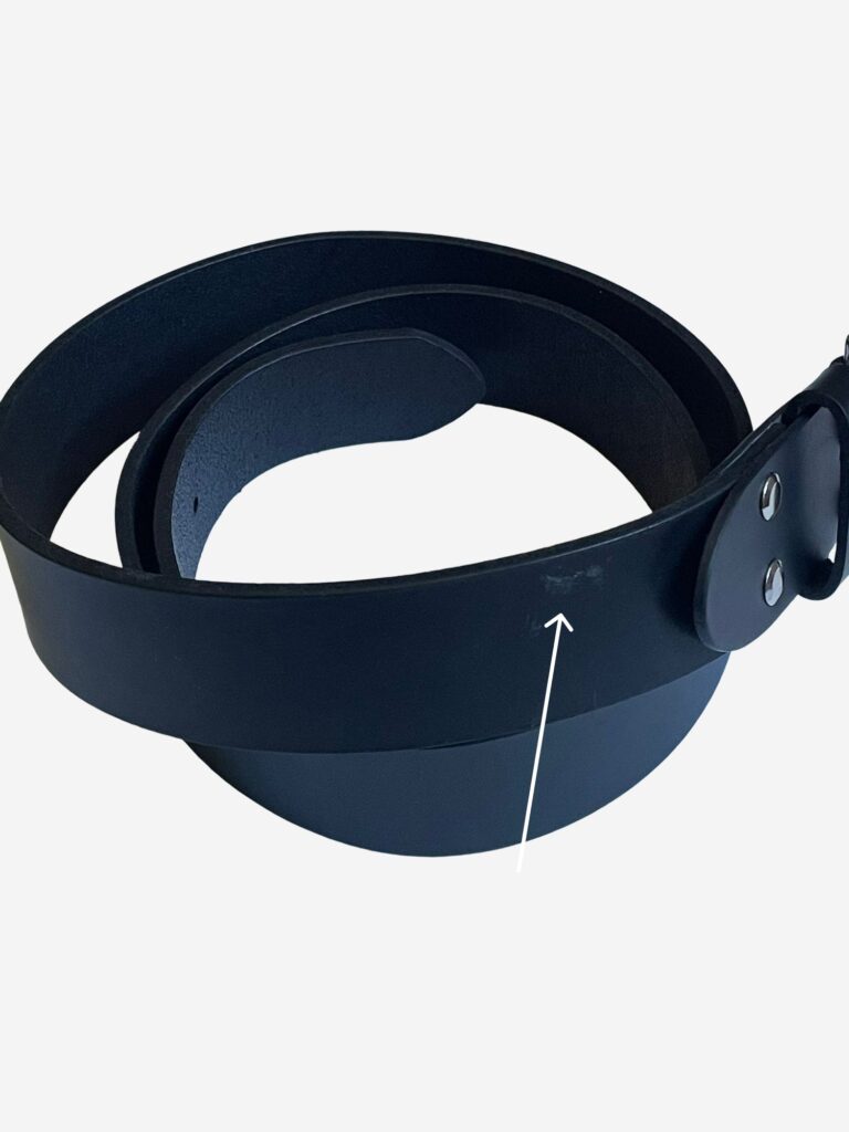 Pierrot - Ceinture en cuir Noir Pierrot x Vertical – 100