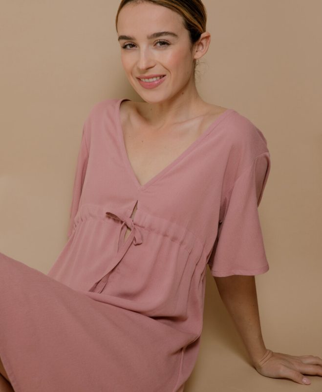 April & C. - Robe Jungle - Bois de Rose – s