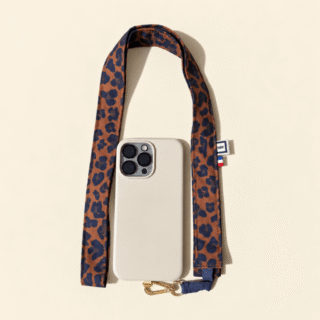 MAISON MALLOW - Cordon de téléphone Léopard Marron et Bleu