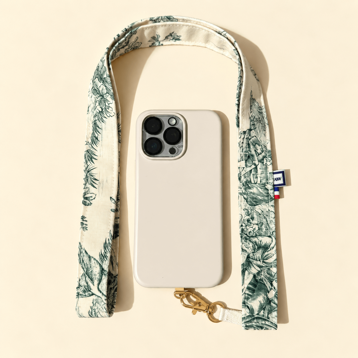 cordon de telephone toile de jouy vert maison mallow 4 Maison Mallow -