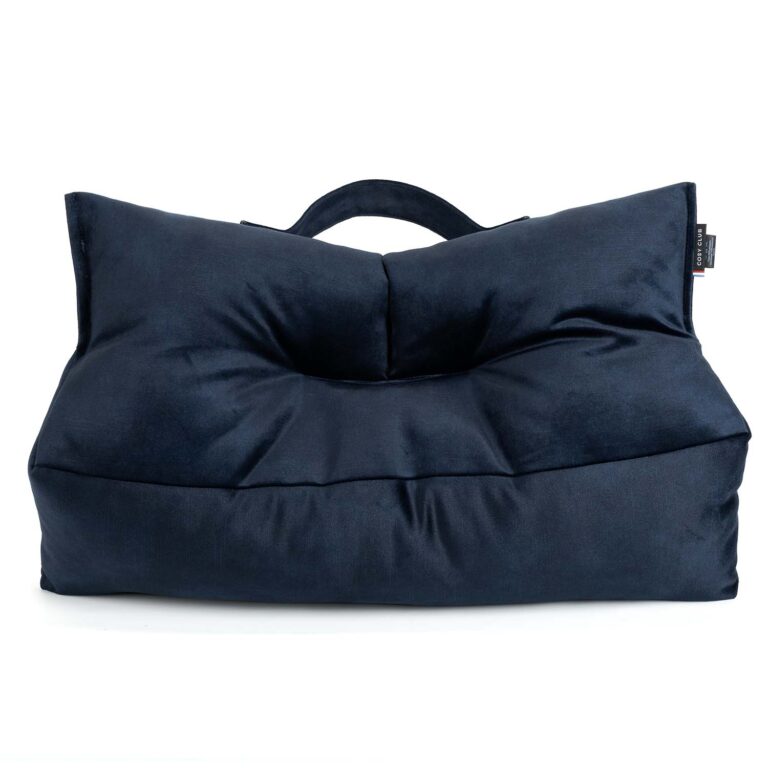 coussin lombaire ergonomique pour maintenir dos Cosy Club - Coussin lombaire · LEANDRO Bleu nuit