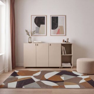 Combinaison rangement 3 portes + 2 niches 156 cm Paloma par la marque Camif Camif - Combinaison rangement 3 portes + 2 niches 156 cm Paloma