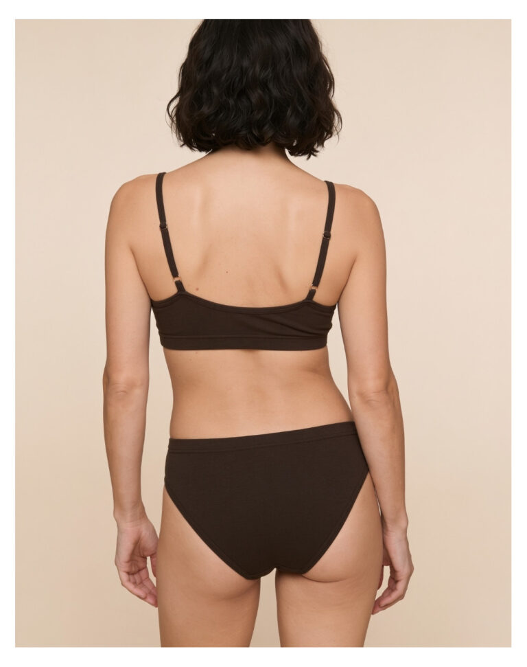 Maison Lemahieu - Culotte coton modal - Marron Café – 2XL