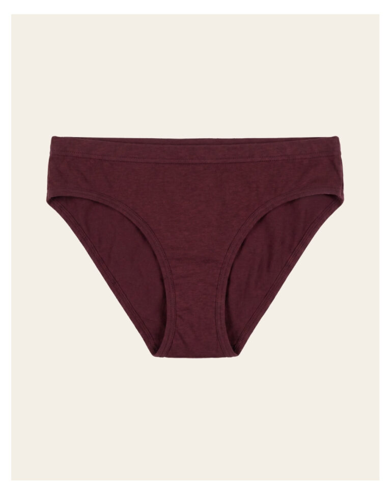 Maison Lemahieu - Culotte coton modal - Rouge Bordeaux – 2XL