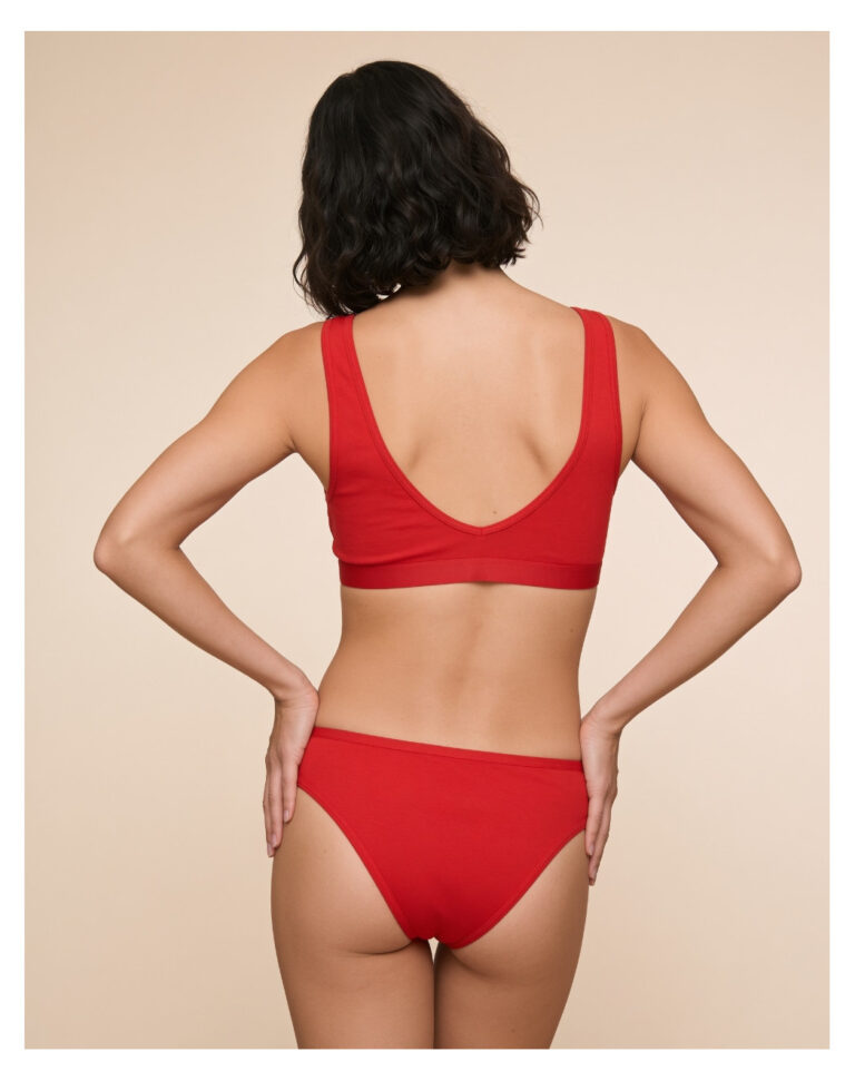 Maison Lemahieu - Culotte en Coton BIO - Rouge Vif – 2XL