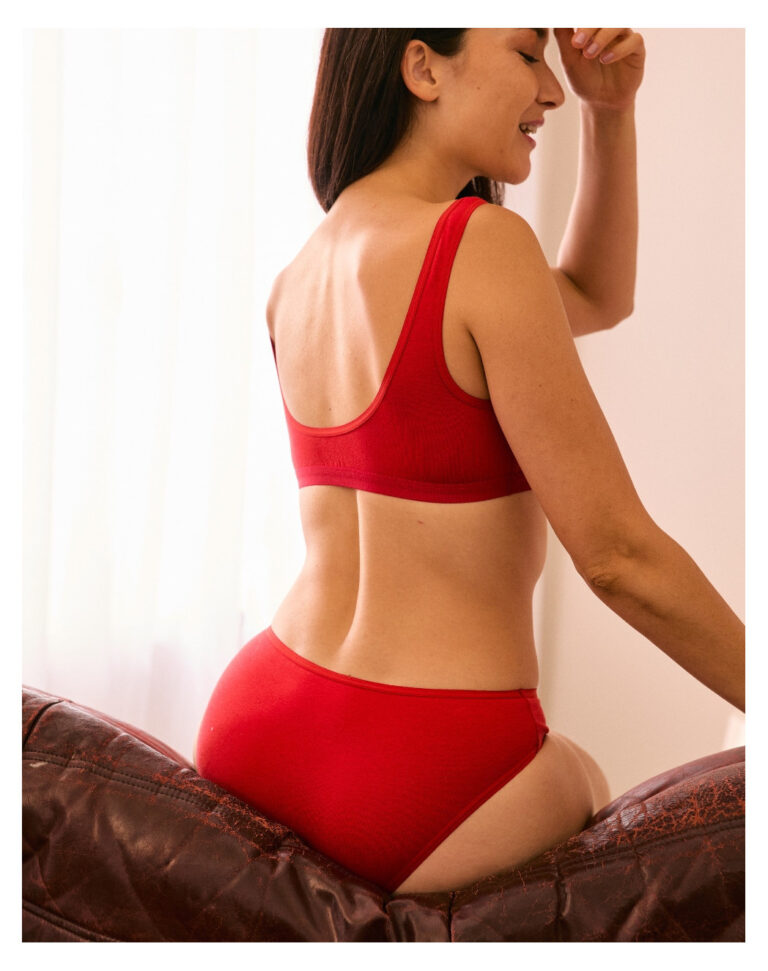 Maison Lemahieu - Culotte en Coton BIO - Rouge Vif – 2XL