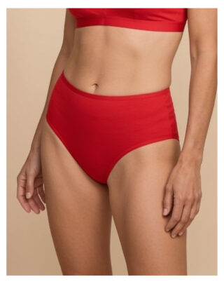 Maison Lemahieu - Culotte taille haute en Coton BIO – Rouge Vif
