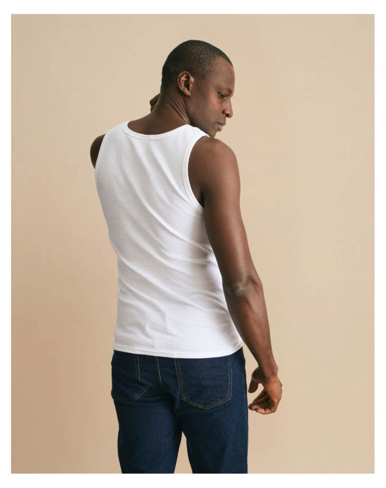 Maison Lemahieu - Débardeur Marcel en Coton BIO - Blanc – 2XL