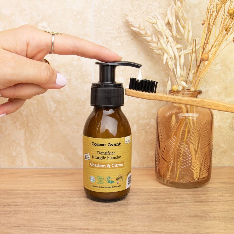 Comme Avant - Dentifrice en pâte au charbon végétal et citron - Version 2 – 1 recharge de dentifrice - 180ml