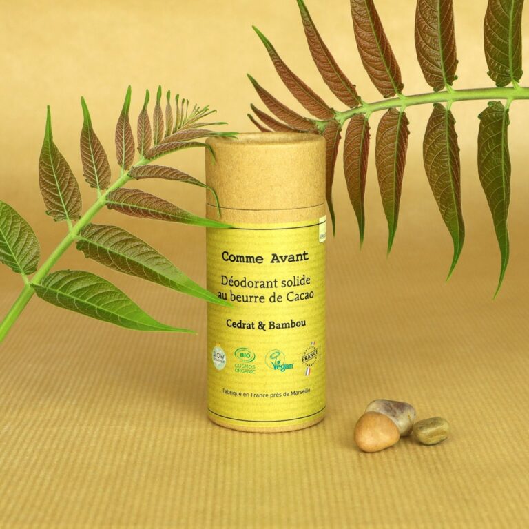 Comme Avant - Déodorant solide cédrat & bambou - Version 3 – Lot de 2 recharges