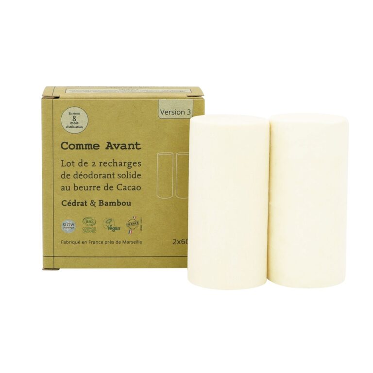 Comme Avant - Déodorant solide cédrat & bambou - Version 3 – 1 déodorant - 60g