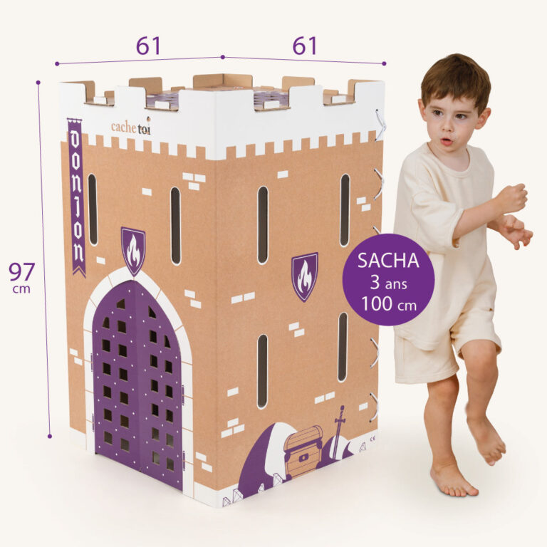 cachetoi - Cabane pliable en carton – DONJON