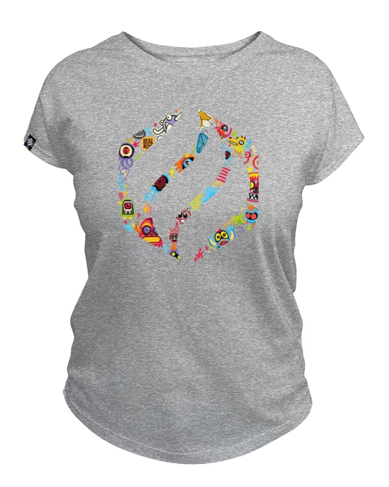 Adrenagliss - DOODLE - TEE SHIRT FEMME FABRIQUÉ EN FRANCE EN COTON BIO – kaki