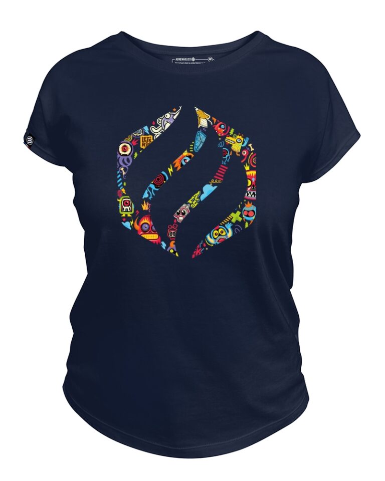 Adrenagliss - DOODLE - TEE SHIRT FEMME FABRIQUÉ EN FRANCE EN COTON BIO – kaki