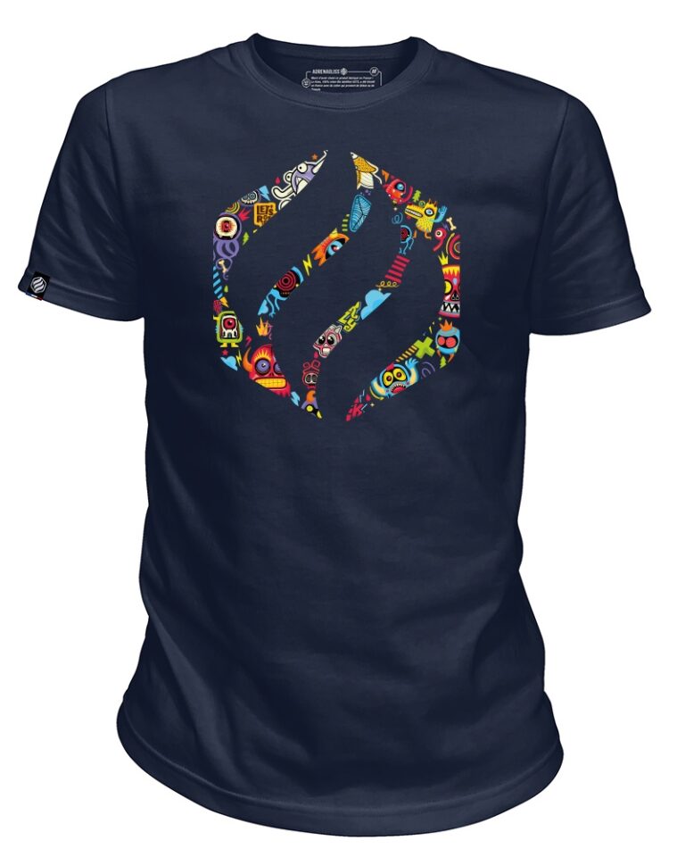 Adrenagliss - DOODLE - TEE SHIRT HOMME MANCHES COURTES FABRIQUÉ EN FRANCE EN COTON BIO – kaki