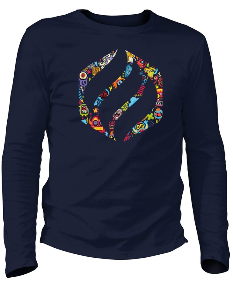 Adrenagliss - DOODLE - TEE SHIRT HOMME MANCHES LONGUES FABRIQUÉ EN FRANCE EN COTON BIO – kaki