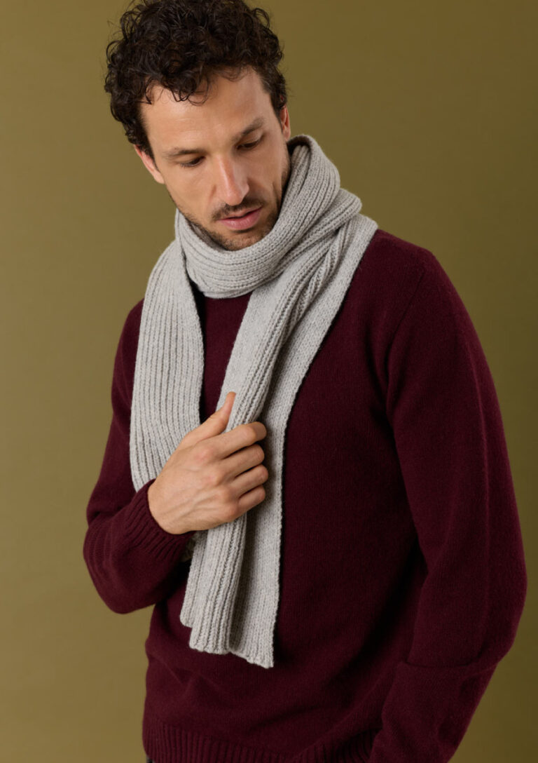 Montlimart - ECHARPE CHANTERELLE GRIS CLAIR