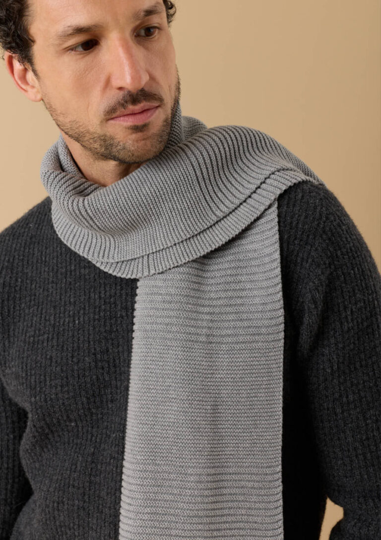 Montlimart - ECHARPE PENSEUR GRIS CLAIR