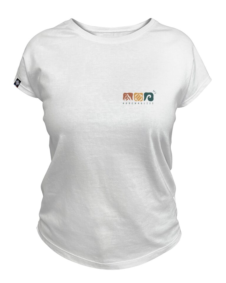 Adrenagliss - ELEMENTAIRE - TEE SHIRT FEMME FABRIQUÉ EN FRANCE EN COTON BIO – Gris chiné