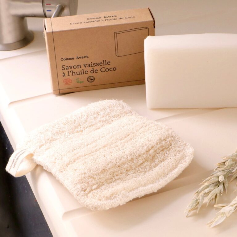 Comme Avant - Éponge lavable en loofah et coton - Version 1
