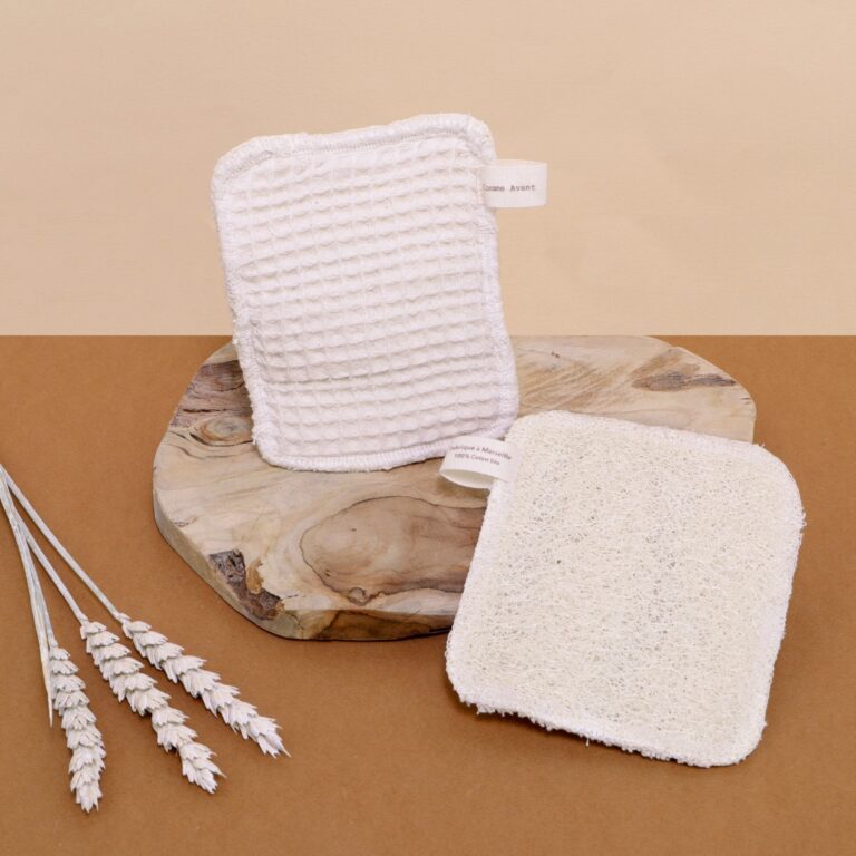 Comme Avant - Éponge lavable en loofah et coton - Version 1