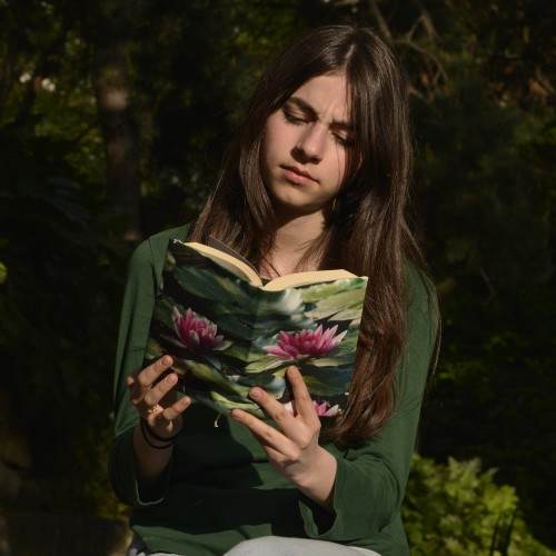 MARON BOUILLIE - Couvre livre Fleurs - Nénuphar