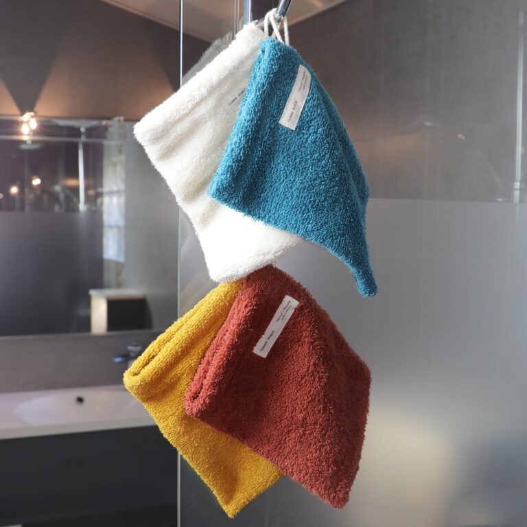 Comme Avant - Gant de toilette en coton - Version 1 – Turquoise