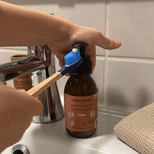 Comme Avant - Dentifrice enfant en pâte à la fraise - Version 2 – 1 recharge de dentifrice - 180ml
