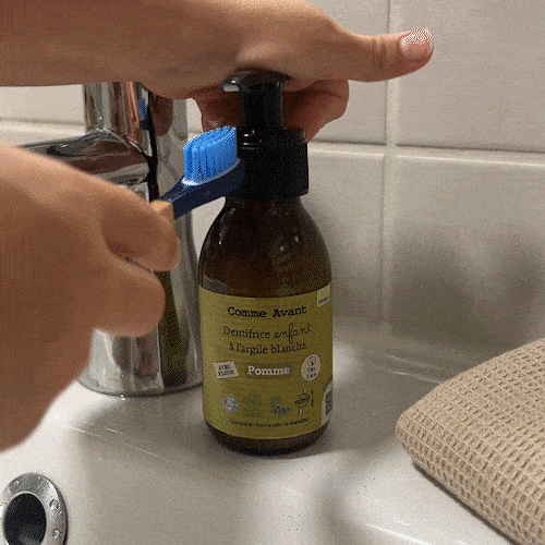 Comme Avant - Dentifrice enfant en pâte à la pomme - Version 2 – 1 recharge de dentifrice - 180ml