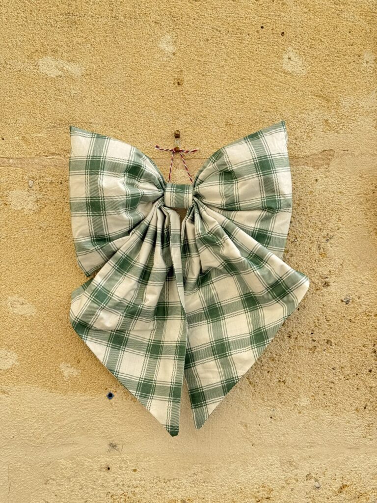 Maison Mallow - Grand Nœud de Noël Made in France – Carreaux Verts