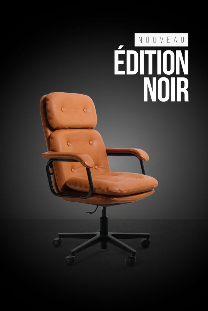 heritage 80 noir cuir carriat gold catalogue septembre 2026 e shop 2 1 683x1024 1 Navailles - Héritage 80 - fauteuil bureau vintage finition noire – steelcut-trio-3