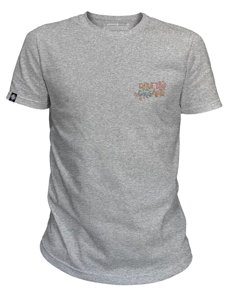 Adrenagliss - RETRO - TEE SHIRT MANCHES COURTES HOMME FABRIQUÉ EN FRANCE EN COTON BIO – Gris chiné