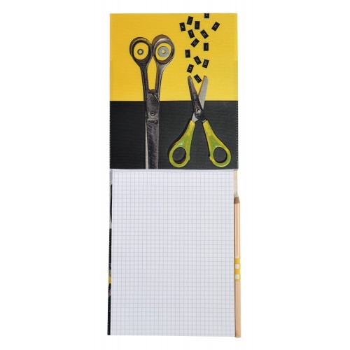 MARON BOUILLIE - Housse de Bloc note La Bricole Jaune et noir – A6