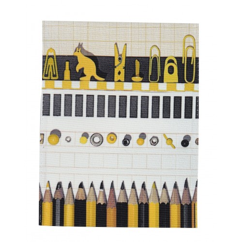 MARON BOUILLIE - Housse de Bloc note La Bricole Jaune et noir – A6