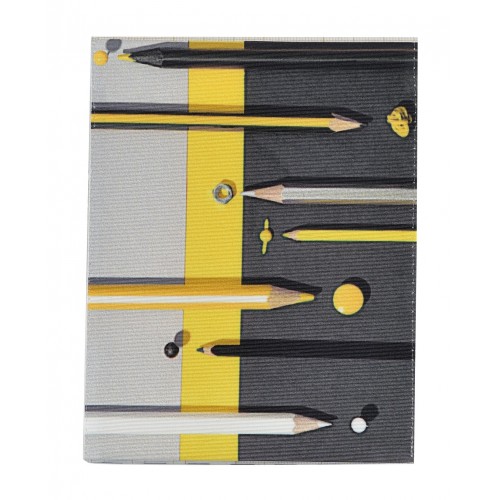 MARON BOUILLIE - Housse de Bloc note La Bricole Jaune et noir – A6