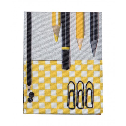 MARON BOUILLIE - Housse de Bloc note La Bricole Jaune et noir – A6