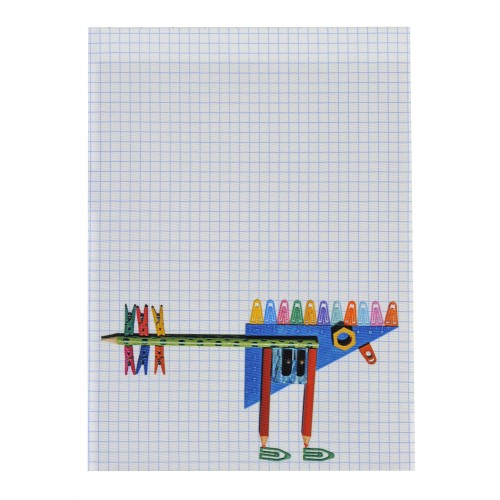 housse de bloc note la bricole multicolore MARON BOUILLIE - Housse de Bloc note La Bricole Multicolore – A4