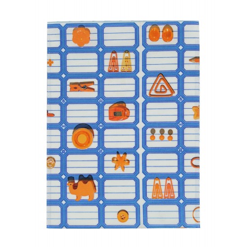 MARON BOUILLIE - Housse de Bloc note La Bricole Orange et bleu – A4