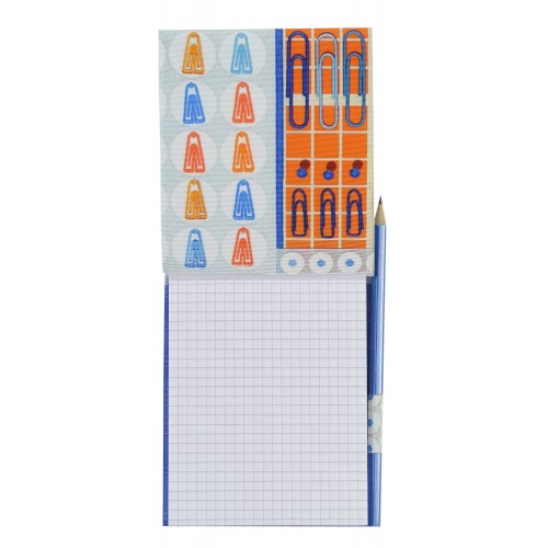 MARON BOUILLIE - Housse de Bloc note La Bricole Orange et bleu – A4