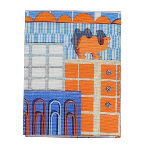 MARON BOUILLIE - Housse de Bloc note La Bricole Orange et bleu – A4