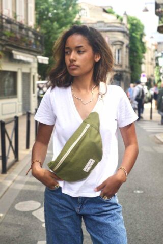 Sac Banane Vert Mousse par la marque MAISON MALLOW MAISON MALLOW - Sac Banane Vert Mousse
