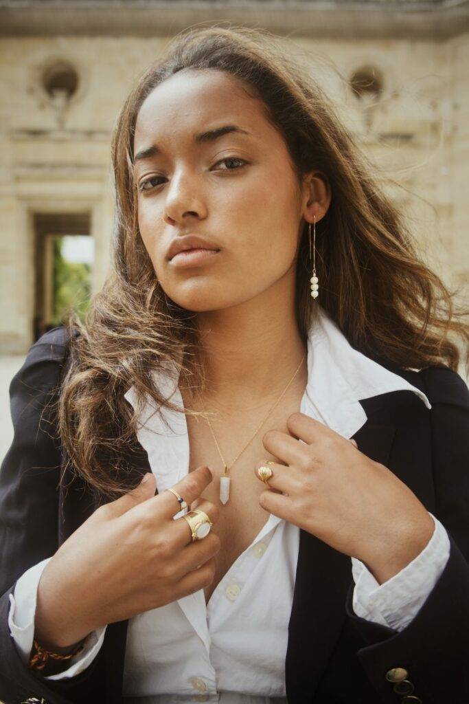 Maison Mallow - Boucles d'Oreilles Joséphine - perles d'eau douce et goldfilled