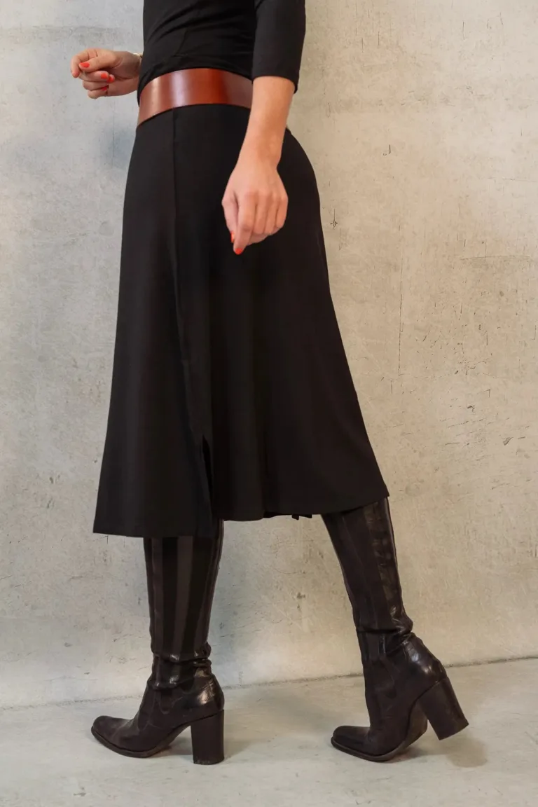 Thelma Rose - Robe midi col bateau Juliette – 44 / Noir