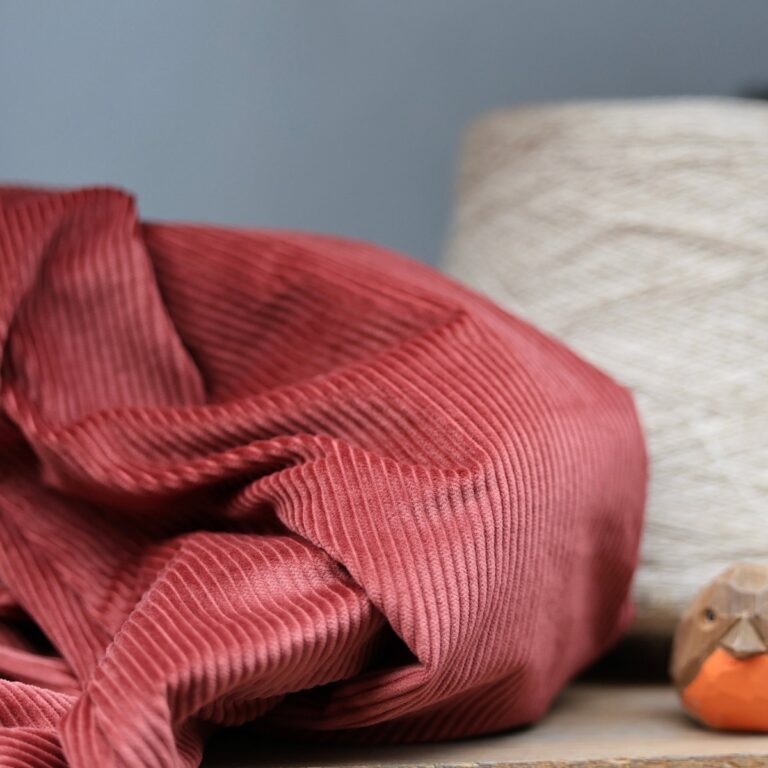 Quintessence - Jupe Tao — Velours côtelé terracotta – XXXL