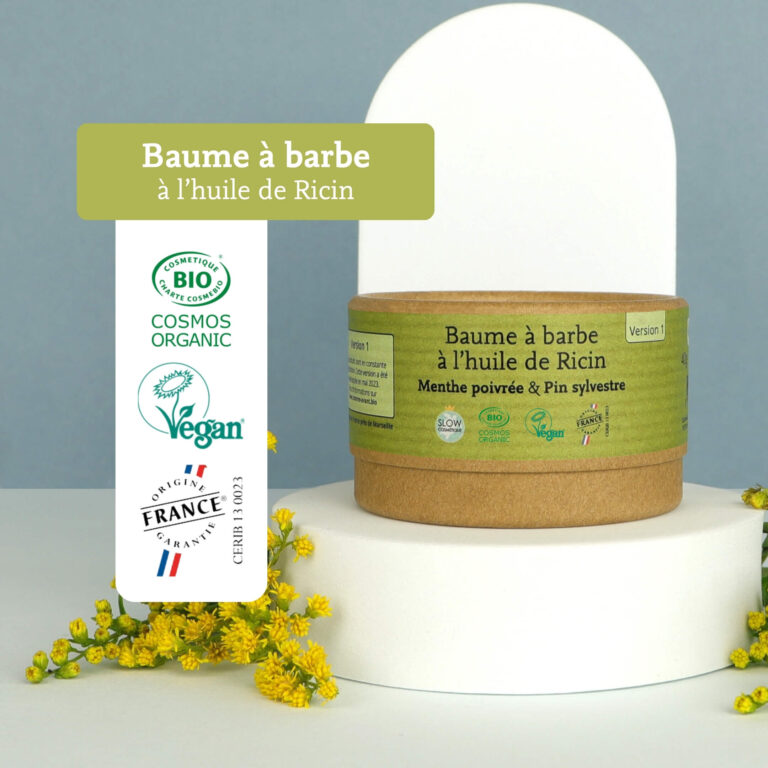Comme Avant - Baume à barbe à l'huile de ricin - Version 2 – 1 baume à barbe - 40g / Menthe poivrée & Pin Sylvestre