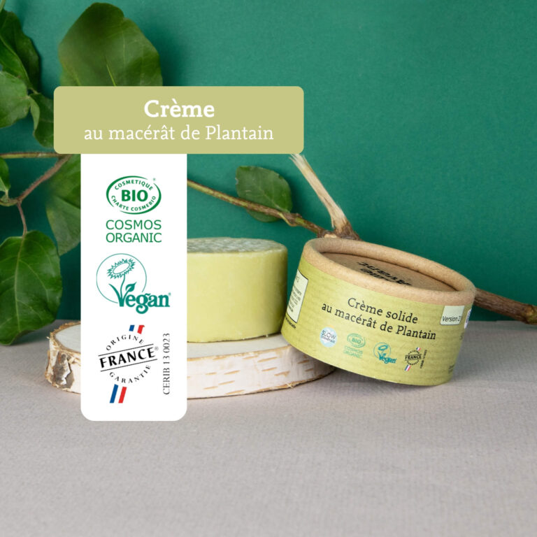 Comme Avant - Crème solide au macérât de plantain - Version 2 – 1 demi-pain de crème - 150g
