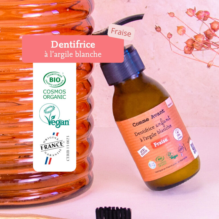 Comme Avant - Dentifrice enfant en pâte à la fraise - Version 2 – 1 recharge de dentifrice - 180ml